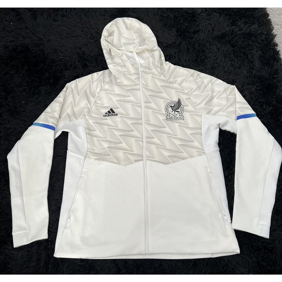Adidas Mexico 22/23 Game Day Full-Zip Travel Hooded Jacket IC4450 Men Sz L NWT - Picture 1 of 12
